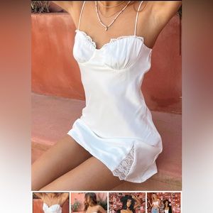 NWT Princess Polly Snowbird Mini Dress White Size 10